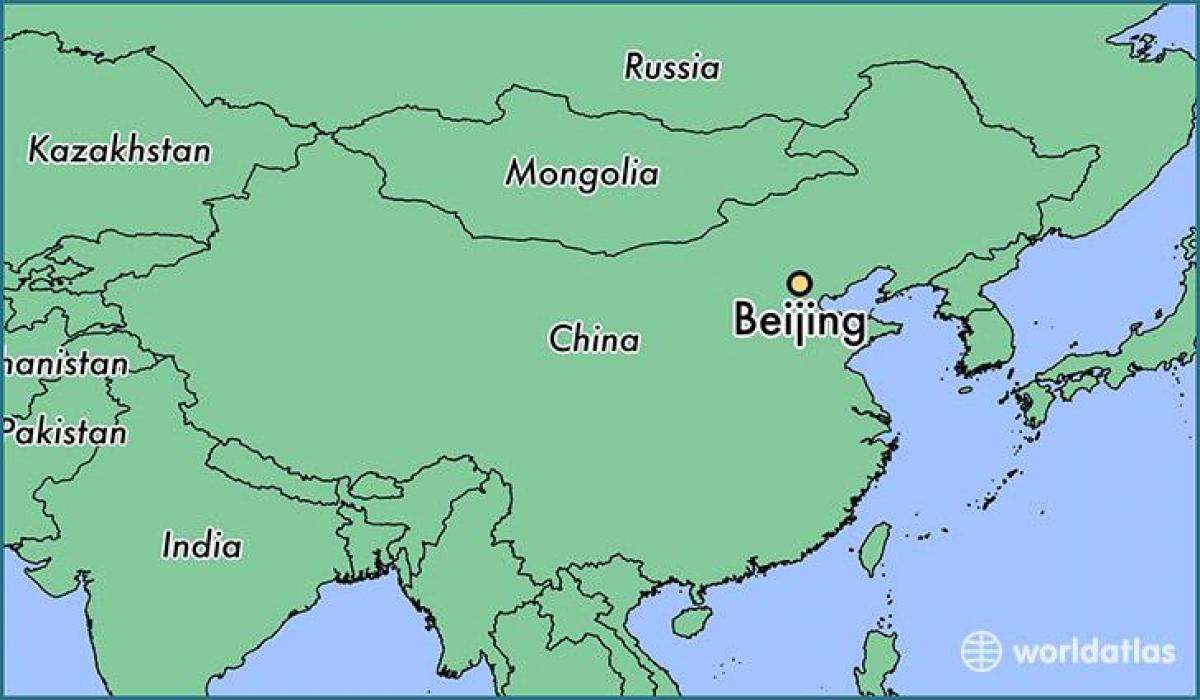 Beijing China ramani ya dunia