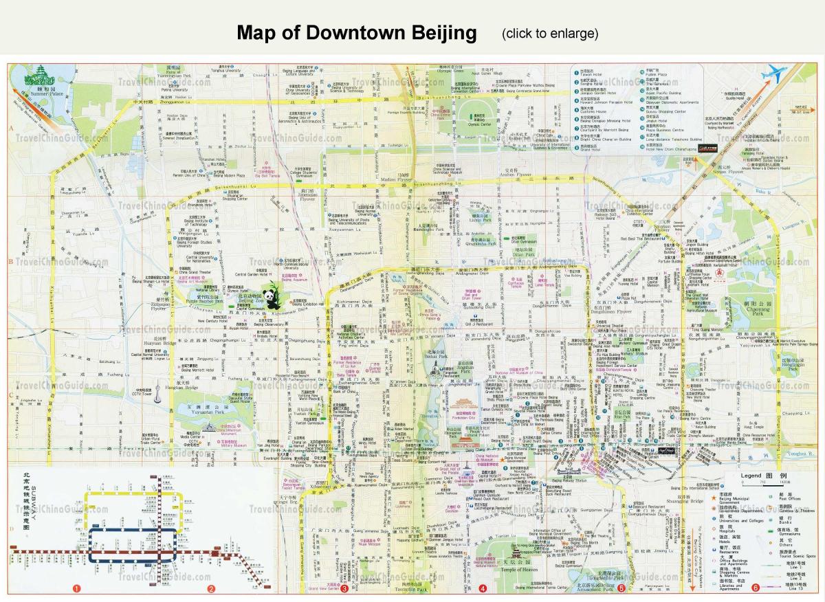 Beijing ramani sightseeing